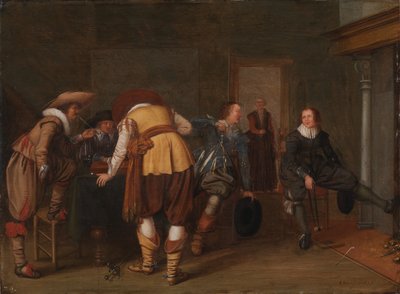 Los jugadores de juegos de mesa de Pieter Symonsz Potter