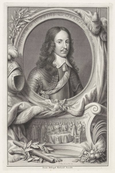 Retrato de Guillermo II, Príncipe de Orange de Pieter Tanjé