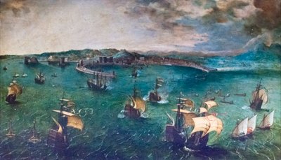 Batalla en la bahía de Nápoles de Pieter Bruegel the Elder
