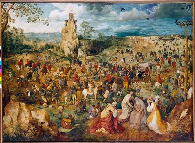 Cristo llevando la cruz. Pintura de Pieter Bruegel el Viejo (1525-1569). 1564 de Pieter Bruegel the Elder