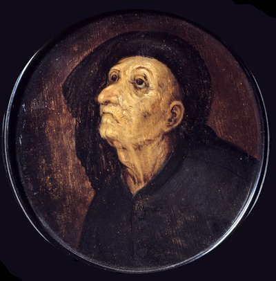 Cabeza de anciano también llamada La Envidia. Pintura de Pieter Bruegel el Viejo (1525-1569) de Pieter Bruegel the Elder