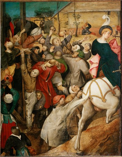 El vino de San Martín, (detalle) de Pieter Bruegel the Elder