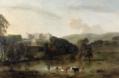 Castillo de Chirk desde el Norte, 1704-1734 de Pieter Tillemans