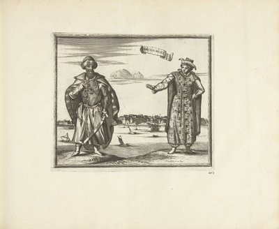 Habitantes de Arkhangelsk, 1726 de Pieter Van der Aa