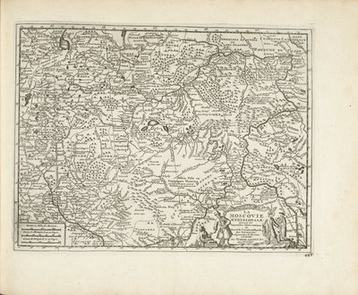 Mapa de Moscovia, 1726 de Pieter Van der Aa