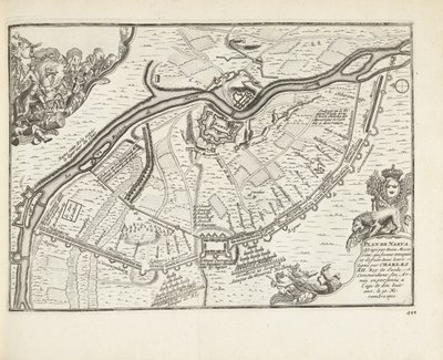 El asedio y la batalla de Narva en 1700 de Pieter Van der Aa