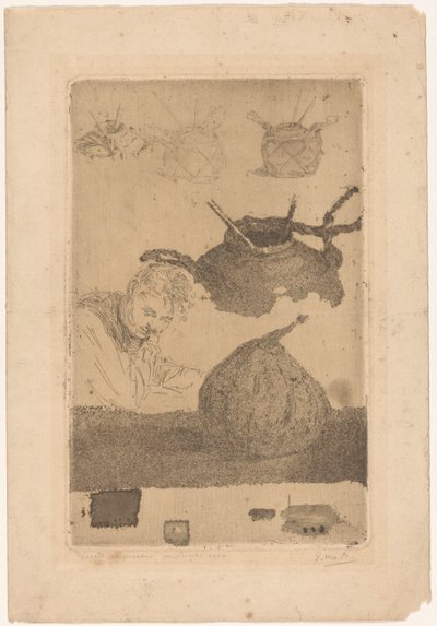 Primeras pruebas de grabado (título en el objeto) de Pieter Willem van Baarsel (signed by artist)