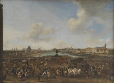 Vista de París desde la Place Dauphine de Pieter Wouwerman
