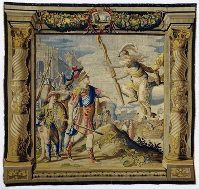 Rey Thaos y la diosa Atenea La historia de Ifigenia y Orestes (título de la serie) de Pieter de Cracht