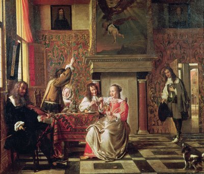 Conversación de Pieter de Hooch