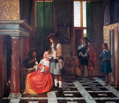 Los jugadores de cartas, c1663-1665 de Pieter de Hooch