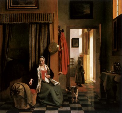 La madre, c.1661-63 de Pieter de Hooch