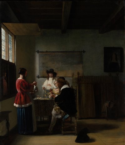 La visita, c.1657 de Pieter de Hooch