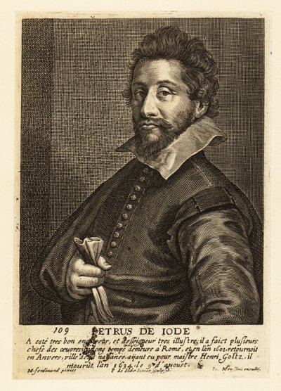 Retrato de Pieter de Jode el Viejo, grabador, dibujante, editor y pintor flamenco de Pieter de II Jode