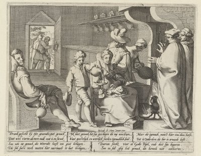 Alegoría de la pereza Gemack (título sobre el objeto) de Pieter de Jode (I)