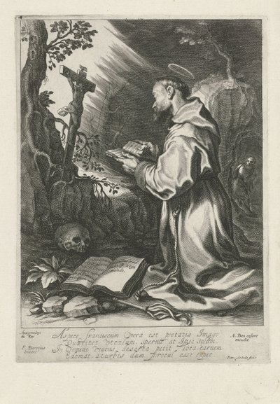 San Francisco arrodillado ante el crucifijo de Pieter de Jode (I)