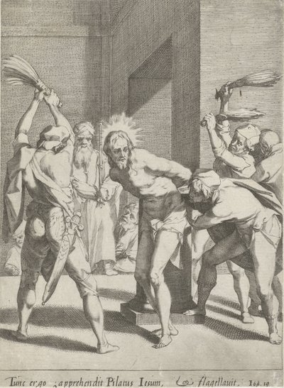 Geseling van Christus Passie van Christus (título de la serie) Pasión y Resurrección (título de la serie) de Pieter de Jode (I)