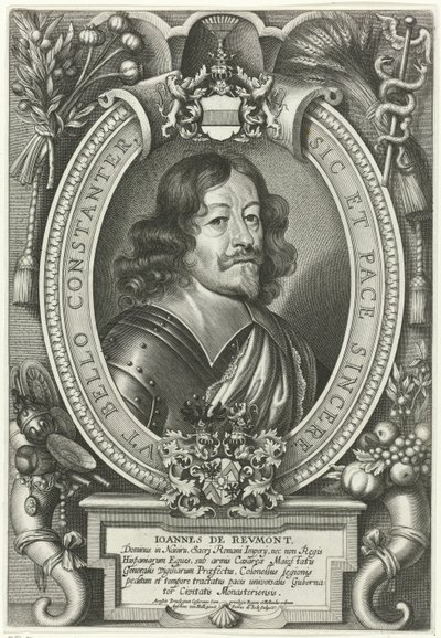 Portret de Johann von Reumont Pacificadores del mundo cristiano (título de la serie) de Pieter de Jode (II)