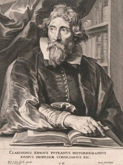Clarissimus Erycius Puteanus Historiographus, Regius Professor Consiliarius Etc. de Pieter de Jode