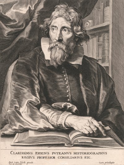 Clarissimus Erycius Puteanus Historiographus, Regius Professor Consiliarius Etc. de Pieter de Jode