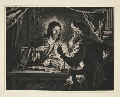 Cristo y Nicodemo de Pieter de Jode II