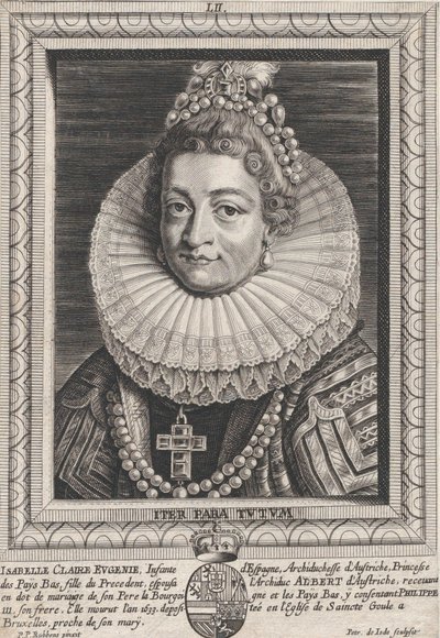 Retrato de Isabel Clara Eugenia, Infanta de España de Pieter de Jode II