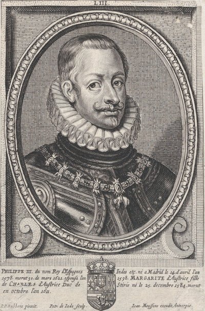Retrato de Felipe III, Rey de España, ca. 1650 de Pieter de Jode II