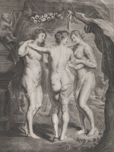 Las Tres Gracias, ca. 1630-45 de Pieter de Jode II