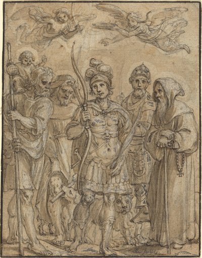 Cinco santos de Pieter de Jode I