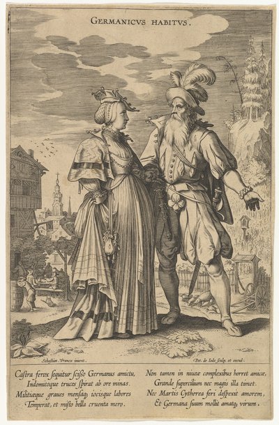 Germanicus Habitus, de Modas de Diferentes Naciones de Pieter de Jode I