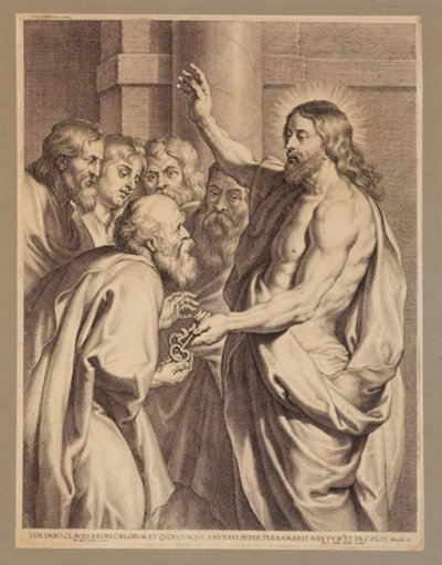 Cristo entrega las llaves a Pedro de Pieter de Jode I