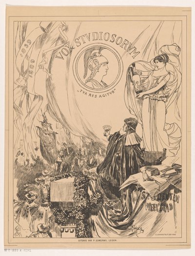 Revista conmemorativa de Vox Studiosorum, con motivo del 50º aniversario de la Sociedad de Estudiantes Minerva de Leiden de Pieter de Josselin