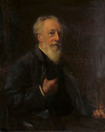 Retrato de J.A.B. Stroebel (1821-1905), pintor de Pieter de Josselin