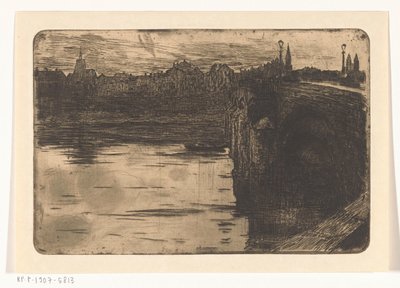 Puente de San Servacio en Maastricht
Puente sobre un río en una ciudad de Pieter de Josselin