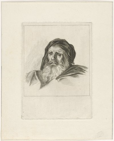 Cabeza de un hombre barbudo de Pieter de Mare