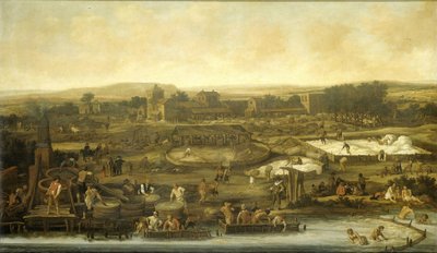 Fabricación de lana de Pieter de Molijn