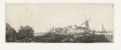 el puente de madera de Pieter de With (attributed to)