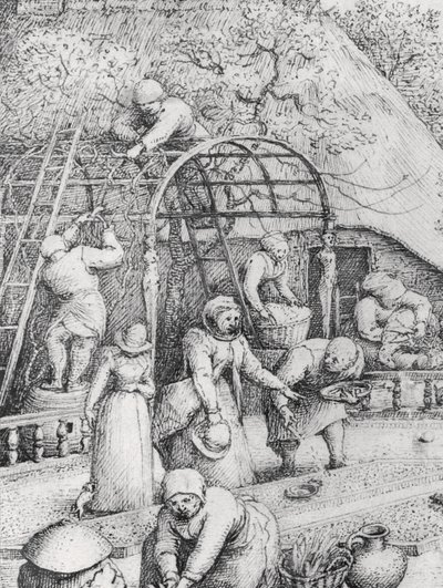 Detalle de Primavera de Pieter Bruegel the Elder
