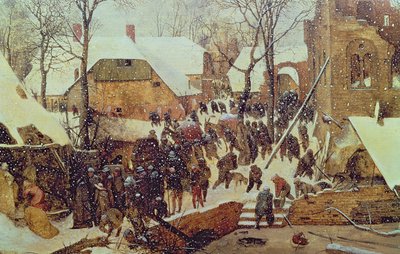 Adoración de los Reyes Magos en la nieve de Pieter the Elder Bruegel