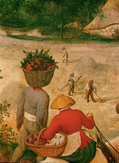 La cosecha del heno ... (óleo sobre madera de roble) de Pieter the Elder Bruegel