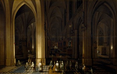 Interior de una iglesia de Pieter the Elder Neefs