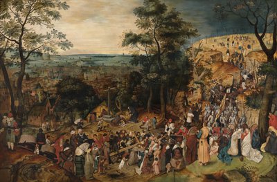 Cristo con la cruz a cuestas de Pieter the Younger Brueghel