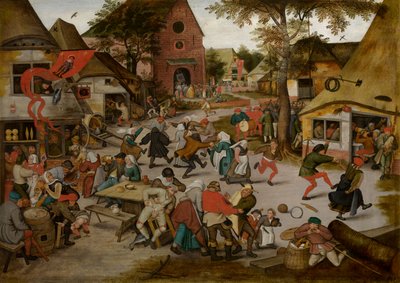 Kermesse de la fiesta de San Jorge (óleo sobre tabla) de Pieter the Younger Brueghel