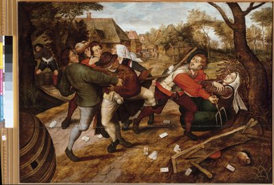 Campesinos peleando de Pieter the Younger Brueghel