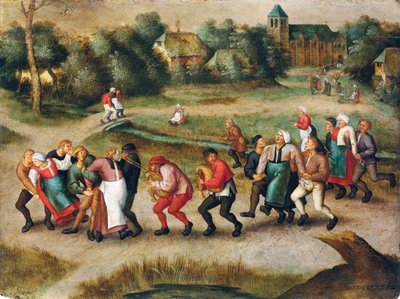 Peregrinación de epilépticos a Molenbeek de Pieter the Younger Brueghel