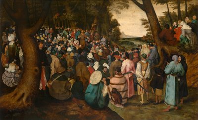 San Juan Bautista predicando (óleo) de Pieter the Younger Brueghel