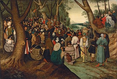 San Juan Bautista predicando a la multitud de Pieter Brueghel the Younger