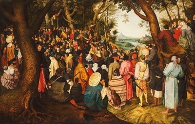 San Juan Bautista predicando en el desierto, c.1633-50 de Pieter Brueghel the Younger