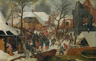 Adoración de los Reyes Magos en la nieve (óleo) de Pieter the Younger Brueghel