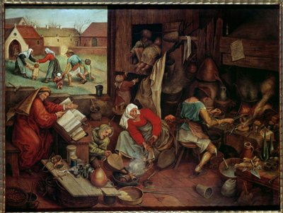 El alquimista de Pieter the Younger Brueghel